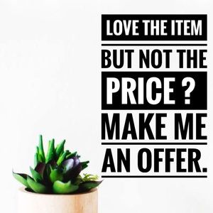 All reasonable offers will be accepted 💜